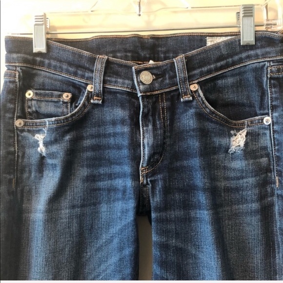 Rag & Bone Distressed Capri Jeans Size 26 - Picture 9 of 16